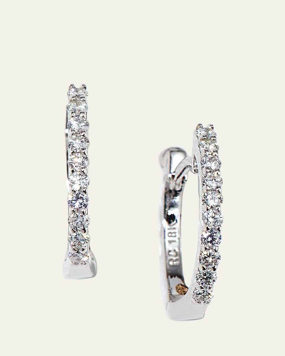 Pave Diamond Horseshoe Earrings